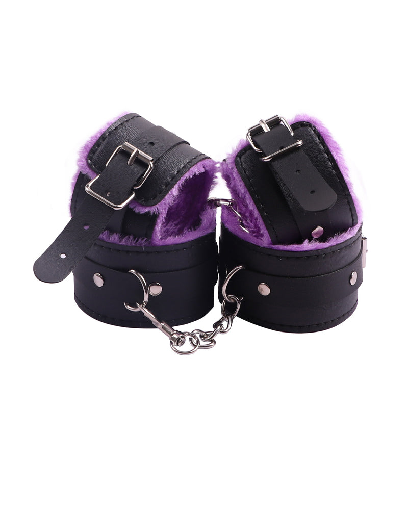 SM Sxy Plush Leather Bondage 10-Piece Set
