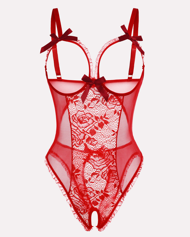 Christmas Lace Mini Bodysuit