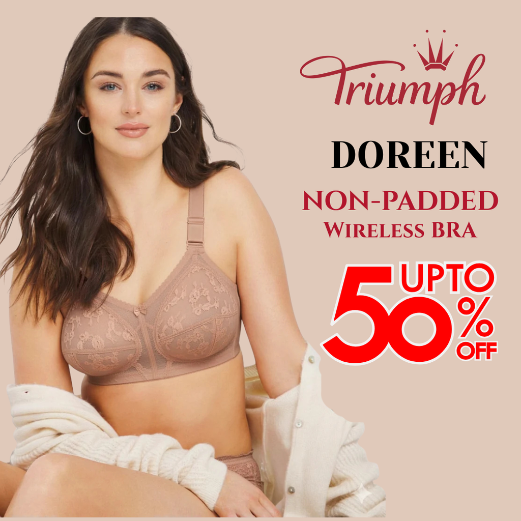 💖 Pack of 2 Triumph Doreen Bra | Upto 60% Off(Free Hook Extender Gift)