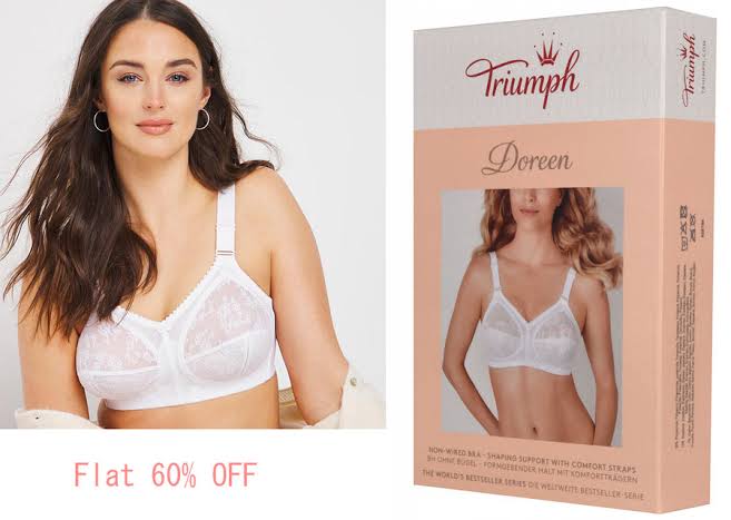 💖 Pack of 2 Triumph Doreen Bra | Upto 60% Off(Free Hook Extender Gift)