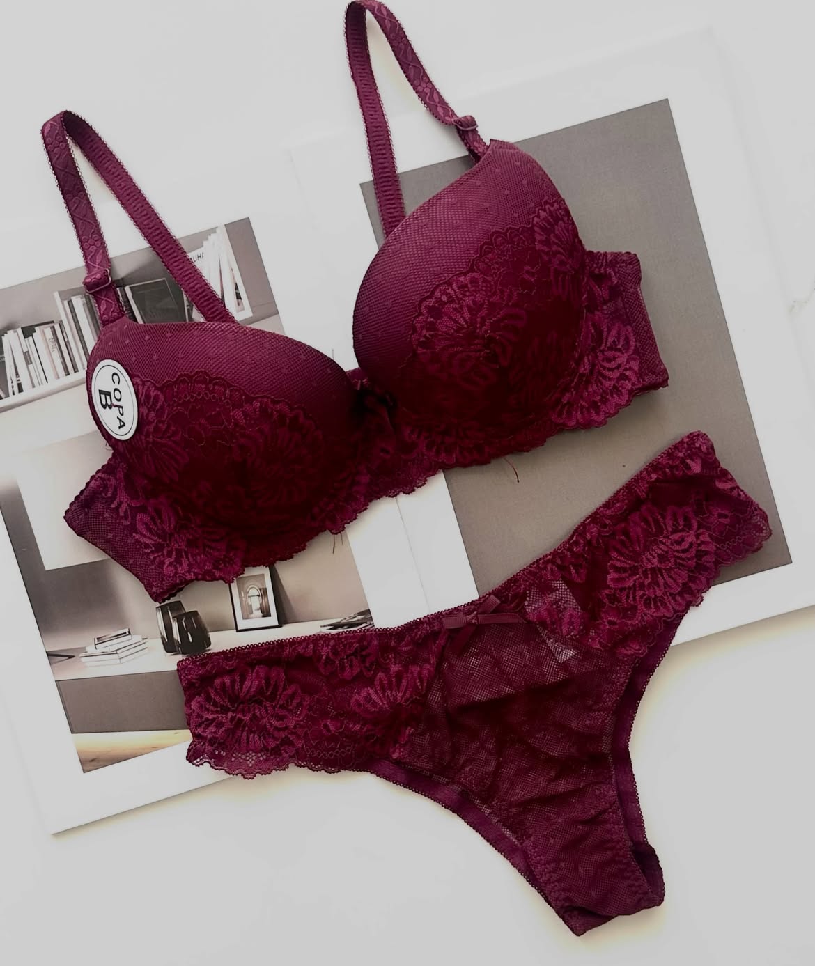 Women floral lace lingrie sets