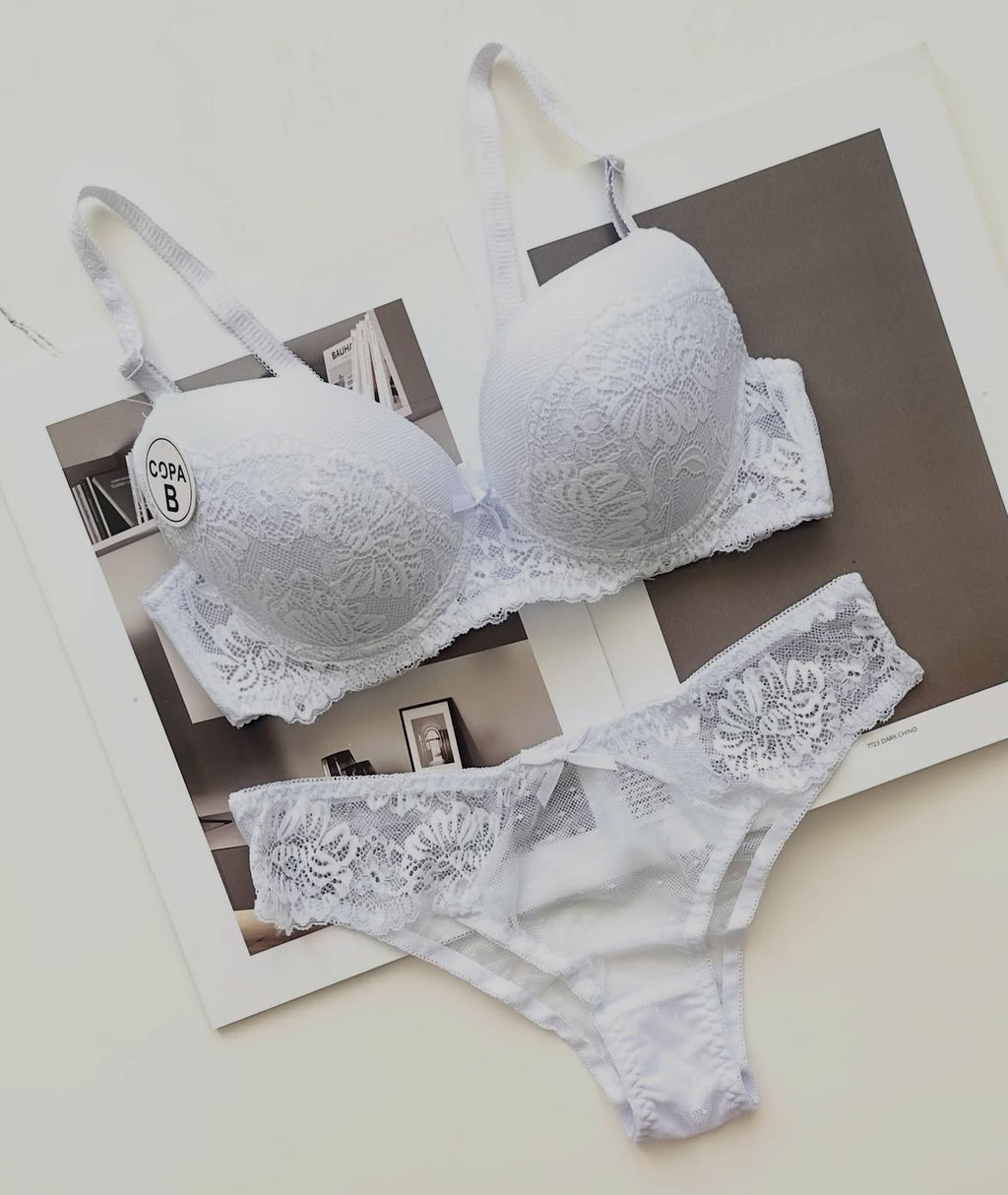 Women floral lace lingrie sets