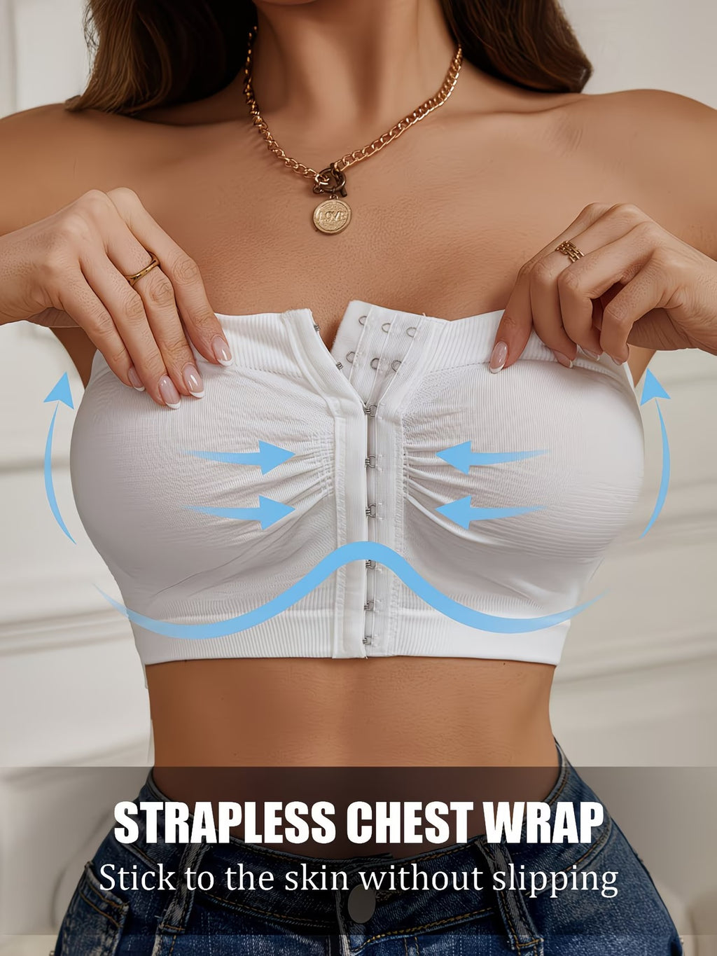 Breathable 3PCS Strapless Bra.