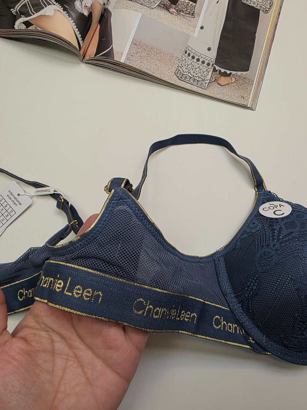 Front Buckle  Double Padded Full Coverage Bra.